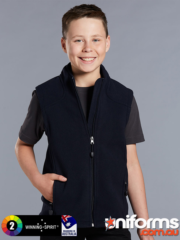 Kids Micro Bonded Polar Fleece Vest