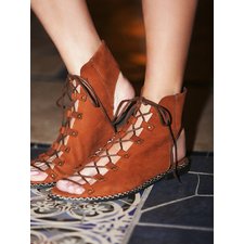 Free People Edgewater Lace Up Sandal at Free People Clothing Boutique