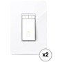 HS220 Smart Wi-Fi Light Switch with Dimmer (2-Pack)