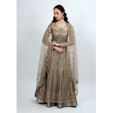 Grey Embroidered Multi Functional Outfit