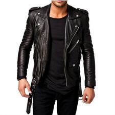 Wholesale Charming Black Leather Jacket