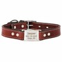 Leather ScruffTag Collar