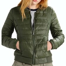 Textured Green Quilted Jacket