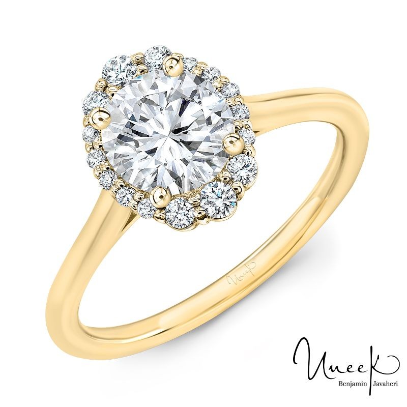 14K Yellow Gold .15Ct Oval ...
