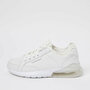 White bubble lace up runner trainers