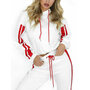Wholesale Red and White Microfiber Tracksuit