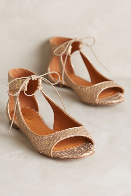 Miss Albright Scaled Cut-Out Flats - anthropologie.com
