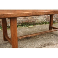 Elm Normandy end stretcher table