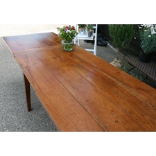 Antique Cherry Single draw leaf table 