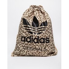 Image 1 of Adidas Originals  Drawstring Backpack in Leopard