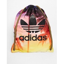 Image 1 of Adidas Originals Drawstring Backpack in Palm Print