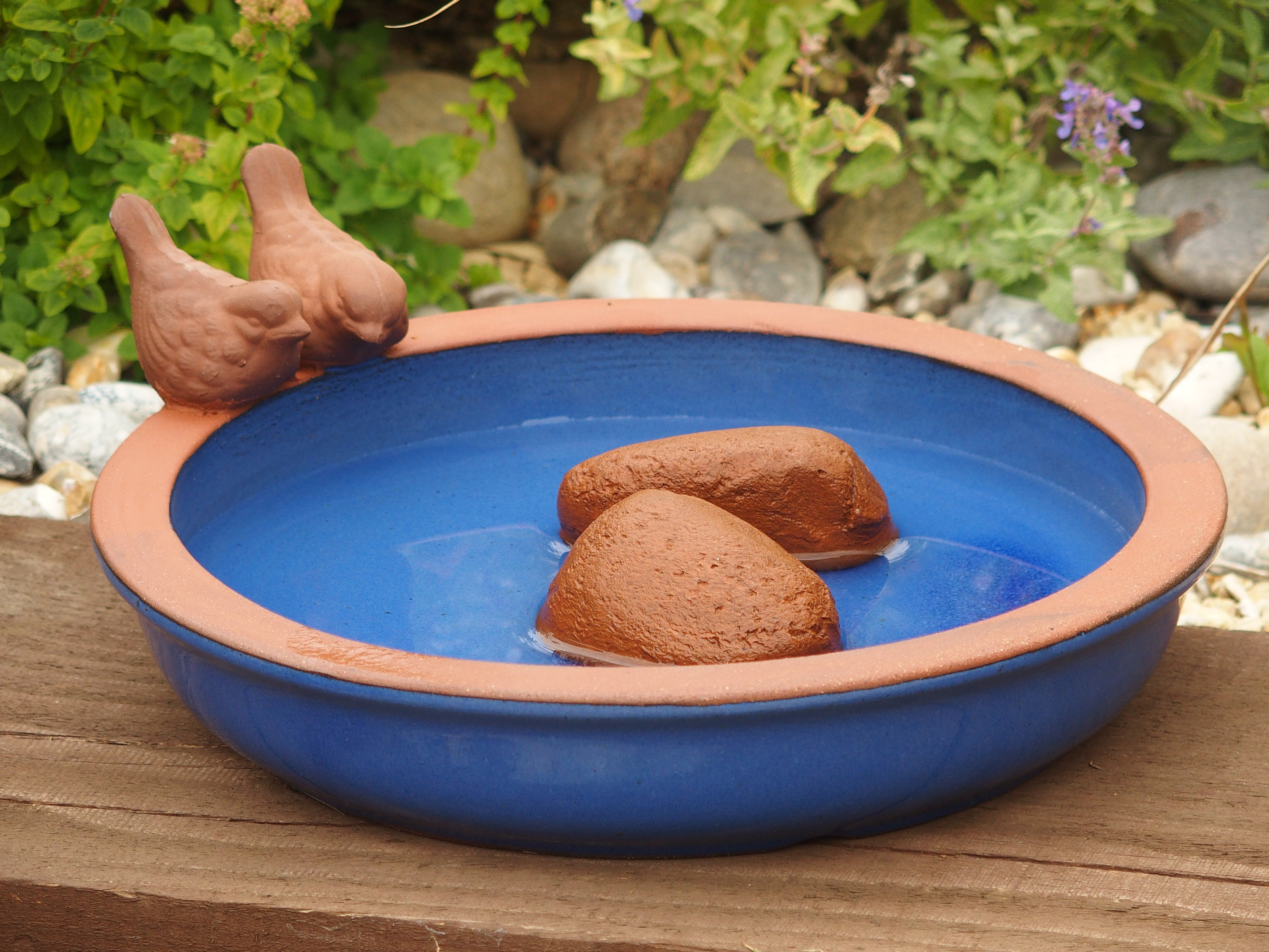 Blue Dipper Bird Bath