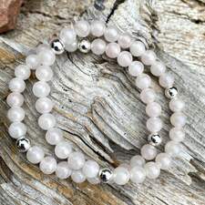 SB0382 -   Rose Quartz Stacker Bracelet
