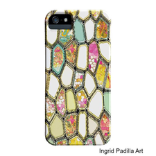 Geometric iPhone 5 Case or iPhone 4 Case Cells  Funky Abstract Art case, artist designed iPhone Case