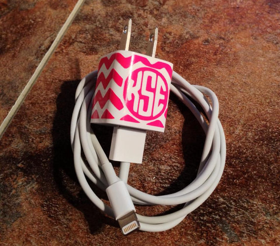 iPhone Charger Monogram