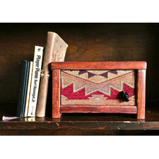 Wood Speaker for iPhone, iPod, Etc. Great on a Bookshelf, Side Table, or Desk. - Handmade from Reclaimed Wood - Red Southwest