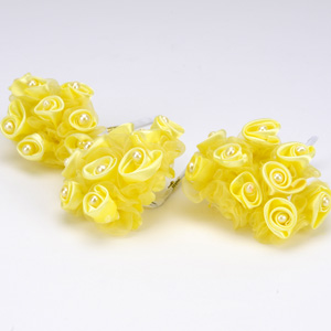 Yellow - Satin Rose Buds - ...
