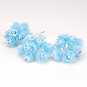 Light Blue - Satin Rose Bud...