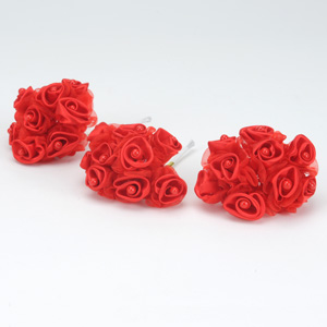 Red - Satin Rose Buds - Others