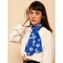 American Apparel - Vintage Semi-Sheer Floral Long Silk Scarf