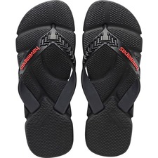 HAVAIANAS 'Power' Flip Flop, Main, color, BLACK MULTI