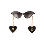 GUCCI 52mm Cat Eye Sunglasses, Main, color, BLACK/ BLACK