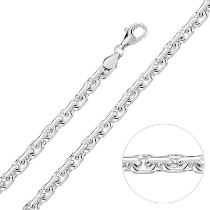 Sterling Silver 4.6mm Ancho...