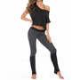Womens neutral stirrup leggings