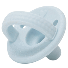 Silicone Heart Pacifier, Ice Blue