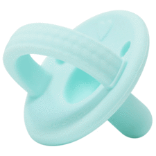 Silicone Heart Pacifier, Seafoam