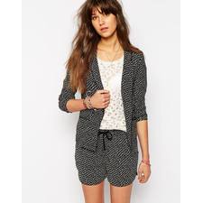 Image 1 of Maison Scotch Drapey Blazer in Polka Dot 