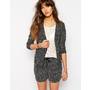 Image 1 of Maison Scotch Drapey Blazer in Polka Dot 