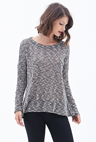 Marled Open-Knit Sweater | Forever 21 - 2000059325