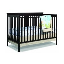 Stork Craft Mission Ridge Fixed Side Convertible Crib, Espresso 129
