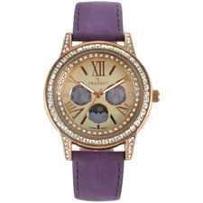 The Suede Multi-Function Watch in Purple