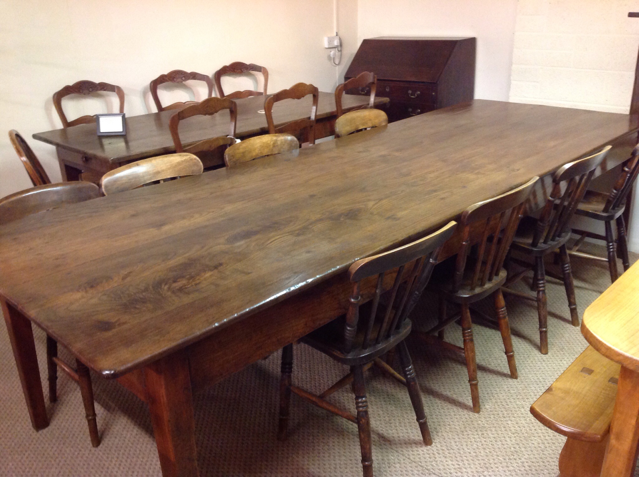 Large antique dining table 