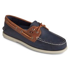 Authentic Original Wild Horse Boat Shoe, Main, color, NAVY/ SONORA