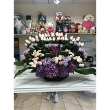 Magnificent purple arrangement