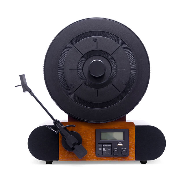 Fuse Vert Vertical Vinyl Record Player with Bluetooth &amp; FM Radio