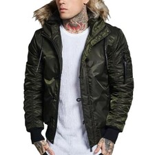 Black Zipper Green Army Jacket
