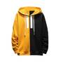 Mens yellow black hoodie