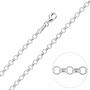 Sterling Silver 2mm Belcher Rolo Chain Necklace