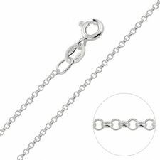 Sterling Silver 1.2mm Fine Belcher Chain Necklace