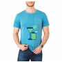 indiana blue and black print tshirt wholesale