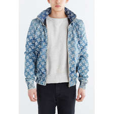 G-Star X Pharrell New Fallden Destroyed Denim Bomber Jacket - Urban Outfitters