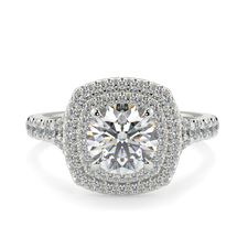 Round Double Halo Split Band