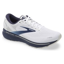  Ghost 14 Running Shoe, Main, color, WHITE/ GREY/ NAVY