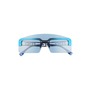 FENDI 142mm Shield Sunglasses, Main, color, SHINY DARK RUTHENIUM / BLUE