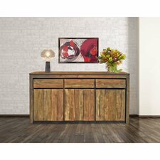 Recycled Teak Wood Solo Buffet 3 Doors 3 Drawers - Chic Teak