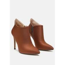 MELBA Pointed toe Stiletto Boot in Brown